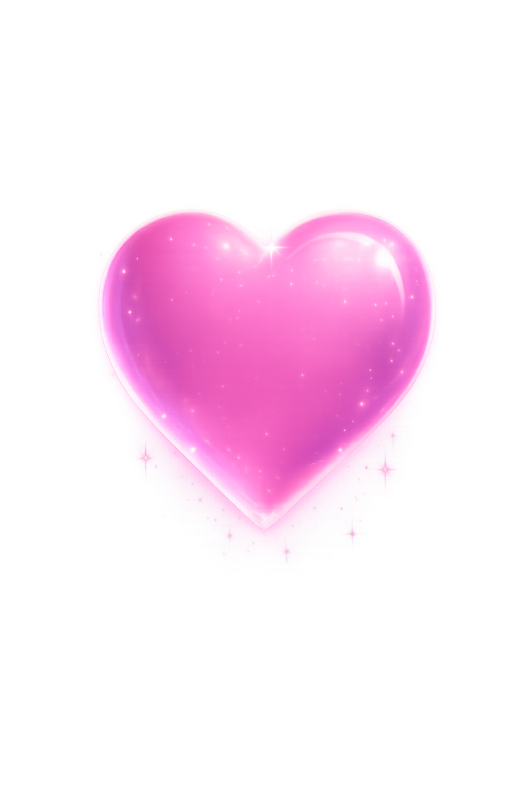 Coração rosa